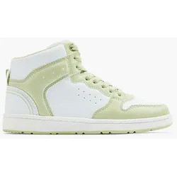 Hoher Sneaker - Damen - weiß