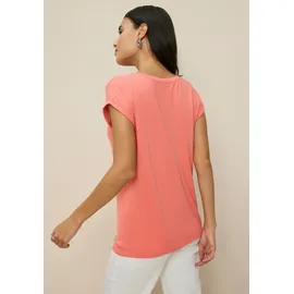 TAMARIS T-Shirt "mit Rundhals und lockerem Schnitt, aus angenehmem Viskose-Jersey", Damen, Gr.