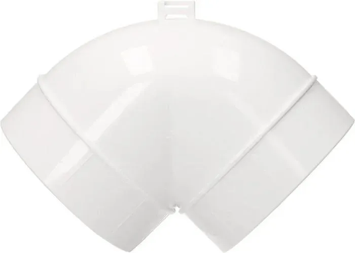 Raccord coude Ø 100 mm pour conduit de ventilation - Plastique -Tuyau de ventilation Blanc - Kotarbau