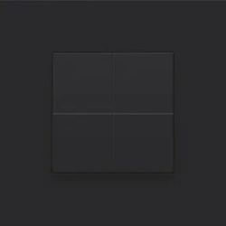 Niko Züblin 161-91004 Niko Dimmschalter für Hue System, Niko Pure steel black coated 16191004