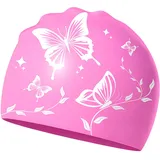 LUMOOM Unisex Badekappe für Erwachsene (Rosa)
