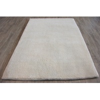 Teppich Berber Teppich Wollteppich, weiß, Sona-Lux, rechteckig, Höhe: 32 mm, Berber Teppich, Handgeknüpft, Rechteckig, quadratisch, Teppich natur Schurwolle, aus Marokko, reine Wolle, für Wohnzimmer Esszimmer & Schlafzimmer weiß rechteckig - 90 cm x 160 cm x 32 mm