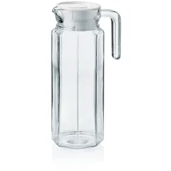 25x Glas Krug / Karaffe mit Deckel 1 l