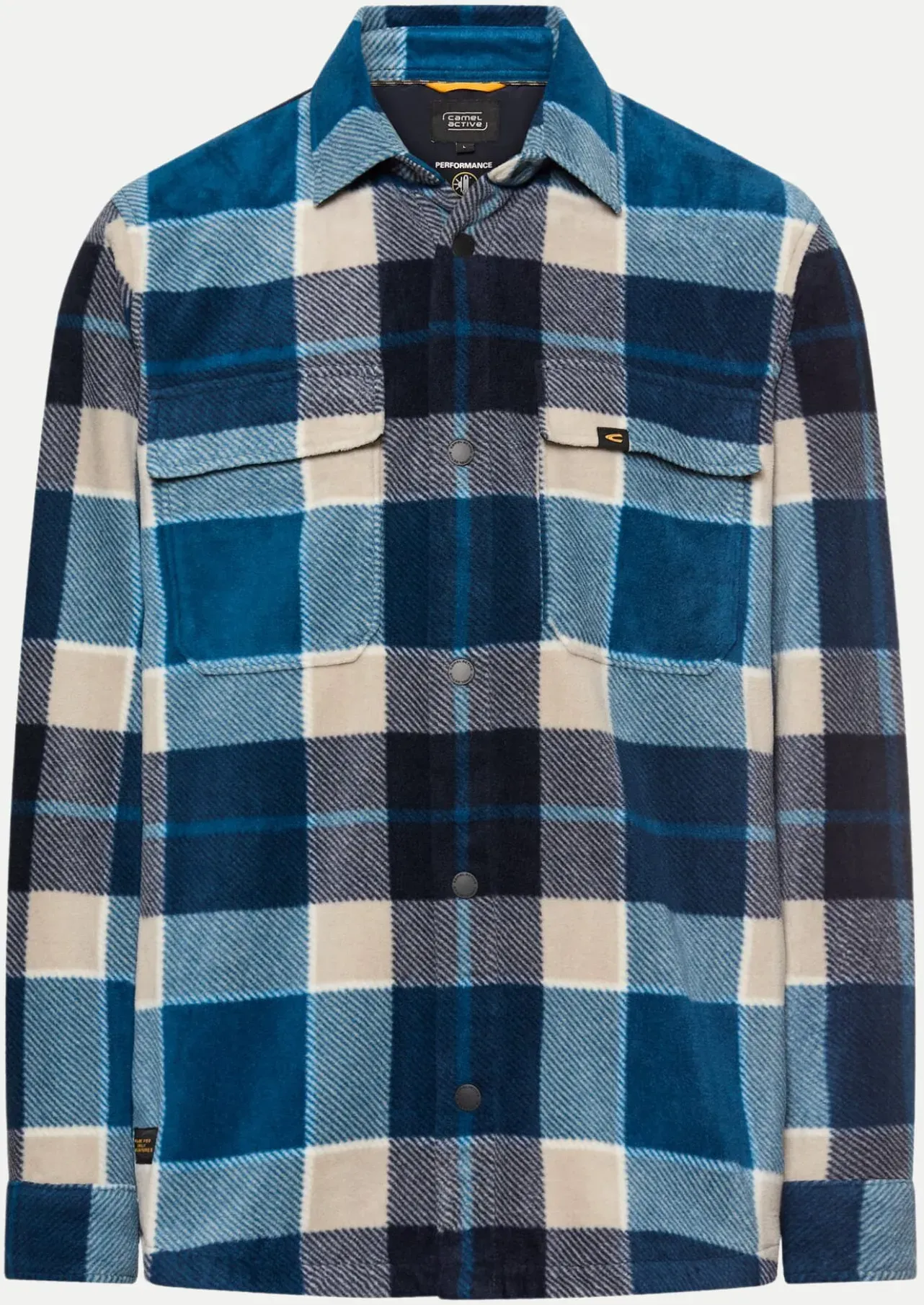 Relaxed-Fit Overshirt Blau XL
