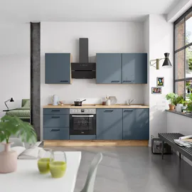 Nobilia Küchenzeile Easytouch II 240 cm blau