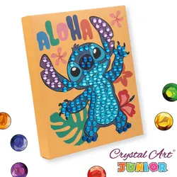 Craft Buddy - Stitch Disney Crystal Art Junior Canvas Kit
