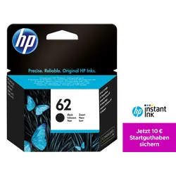 HP Original 62 Druckerpatrone - schwarz (C2P04AE)