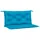 vidaXL Bankauflage 100 x 50 x 7 cm hellblau 2 St.