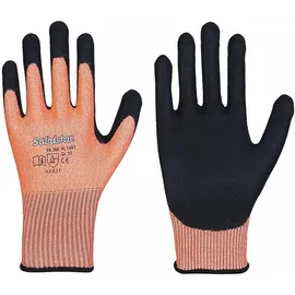 Leipold Schnittschutzhandschuhe Solidstar 1683 Gr.10 orange/schwarz EN 388 PSA II 12 PA