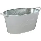 Buri Zinkwanne Ice Cold Getränkekühler Getränkewanne Pflanzgefäß Blumenkübel Deko