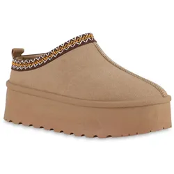 Damen Pantoffeln in Khaki