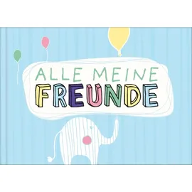 Nova MD Alle meine Freunde Hochwertiges Freundebuch für Mädchen und Jungen zum Ausfüllen und Ausmalen im DIN A5-Format