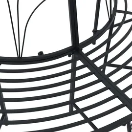 vidaXL Baumbank 160 x 80 x 89 cm Schwarz