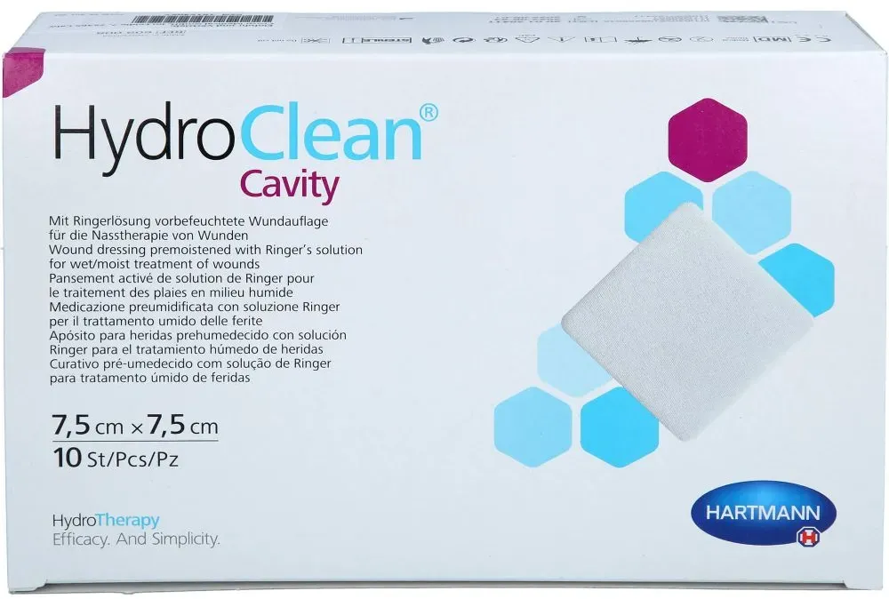 HYDROCLEAN cavity Kompressen 7,5x7,5 cm steril 10 St
