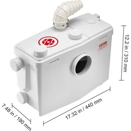 Vevor Abwasserhebeanlage