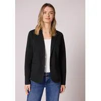 STREET ONE Basic Blazer aus Jersey - schwarz,