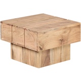 Wohnling Beistelltisch Massivholz Akazie Wohnzimmertisch 44 x 44,0 x 30,0 cm