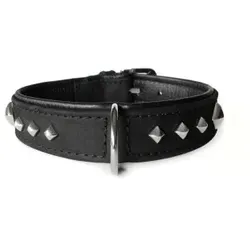 DAS LEDERBAND Leder Halsband 75cm 40mm schwarz Roma