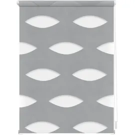 Lichtblick Doppelrollo Ellipse 80 x 150 cm grau