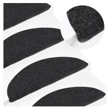 vidaXL Stufenmatten Selbstklebend 15 Stk. 56x17x3 cm Anthrazit