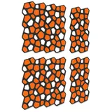 platino24 Akustikplatte platino24 „NAIROBI“ 6er-Set Akustik-Objekt orange