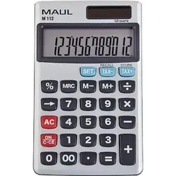 Maul M 12 Taschenrechner Grau Display (Stellen): 12 batteriebetrieben, solarbetrieben