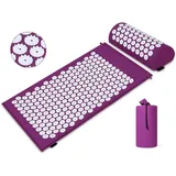 Akupressur Set,Akupressurmatte mit Kissen gegen Nacken und Rückenschmerzen,Magnetfeldtherapie und Akupressur zur mit einer Tragetasche,Akupressur Massagematte ideal für Frauen und Männer geeignet