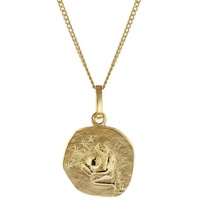 trendor 15022-02 Kinder-Halskette mit Sternzeichen Wassermann 333/8K Gold, 42 cm