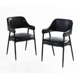 hardin 1fachgut Esstischstühle 53,5 x 55 x 85 cm Schwarz