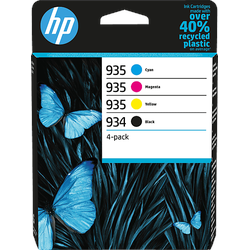 HP 934 Tintenpatronen Schwarz, Cyan, Magenta, Gelb
