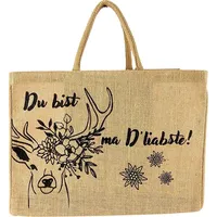 Domelo Einkaufskorb, Jute Tasche, Shopper Korbtasche, vegan Shopping bag.