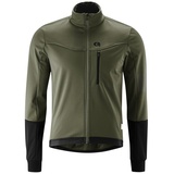 Gonso Valaff Herren Softshell-Jacke, Windjacke atmungsaktiv und wasserabweisend grün L