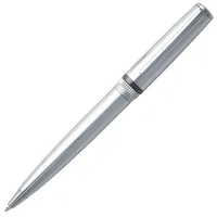 HUGO BOSS Kugelschreiber Gear mit Gravur (silber) | Aus Messing - Modernes Design | SKU: HSN9674B | Drehkugelschreiber | Kuli | Schreibgerät | Penoblo