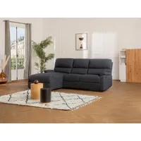 Ecksofa Relaxsofa elektrisch - Stoff - Ecke Links - Anthrazit - LUNANO