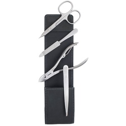 ERBE Maniküre Set Taschen-Etui Serie "Hunter", schwarz Nägel kürzen   