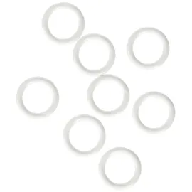 GARDINIA Annähringe Kunststoff Weiß 30-er Pack