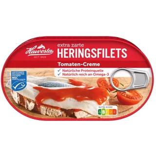 Hawesta MSC-zertifiziertes Heringsfilet in Tomatencremesauce 200g