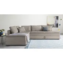 Home Affaire Ecksofa Night & Day L-Form Cord 3-Sitzer Braun