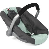 Bayer Chic 2000 Puppen-Autositz für Baby-Puppen, Puppentrage, Puppenzubehör, dunkelgrau, Mint