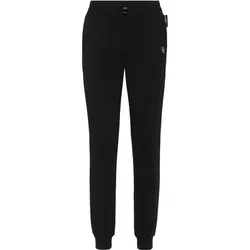 PLEIN SPORT Damen Hose Jogginghose, Schwarz, S