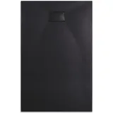 EMKE Emke, Duschwanne Duschtasse Flach Anti-rutsch Smc Duschwanne Zuschneidbar, 140x90cm, Schwarz