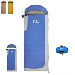 HLITMOUT Daunen Deckenschlafsack, Leichter Kleiner Kompakt Schlafsack für 3~4 Jahreszeiten Camping, Wandern und Trekking