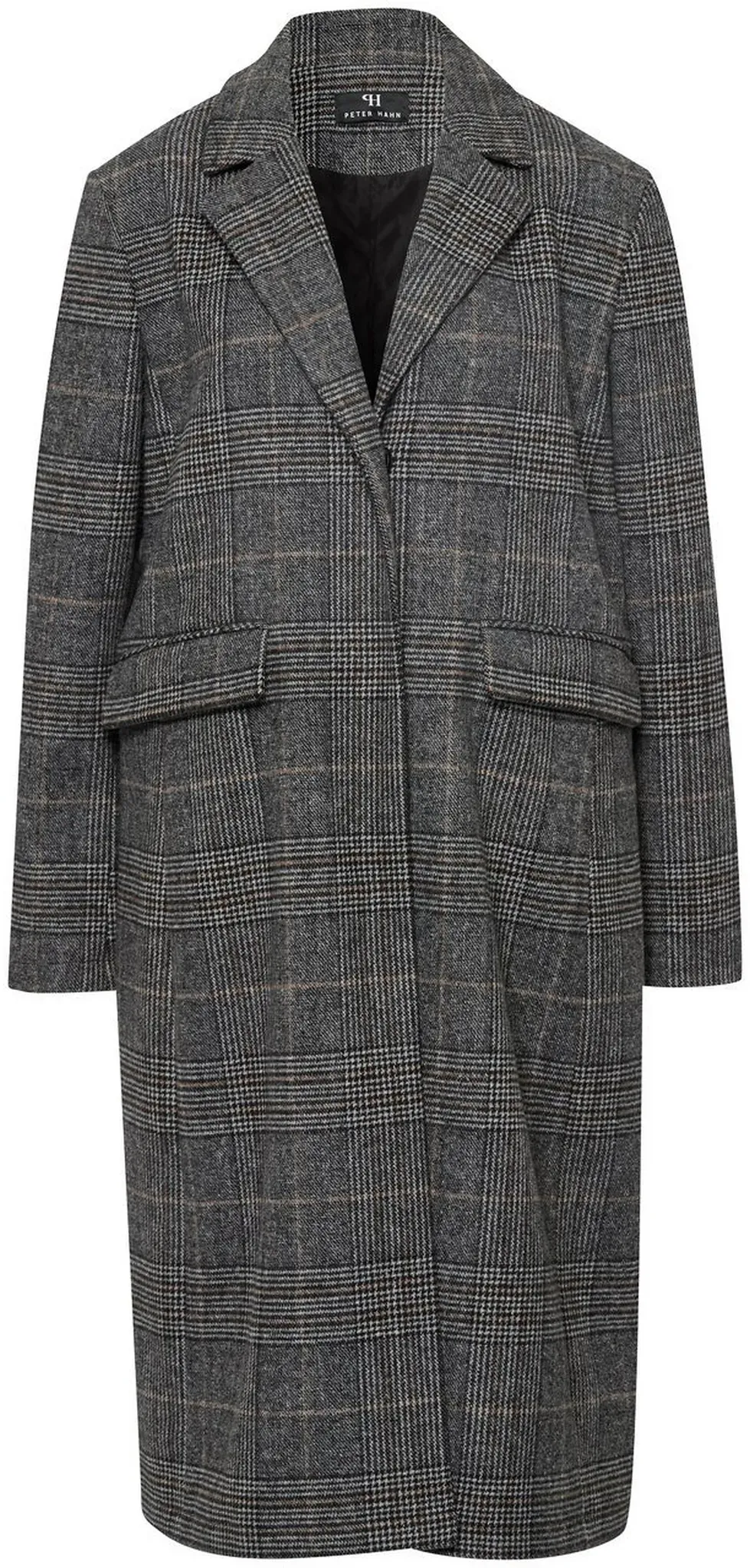 Le manteau avec motif Prince Galles  Peter Hahn gris