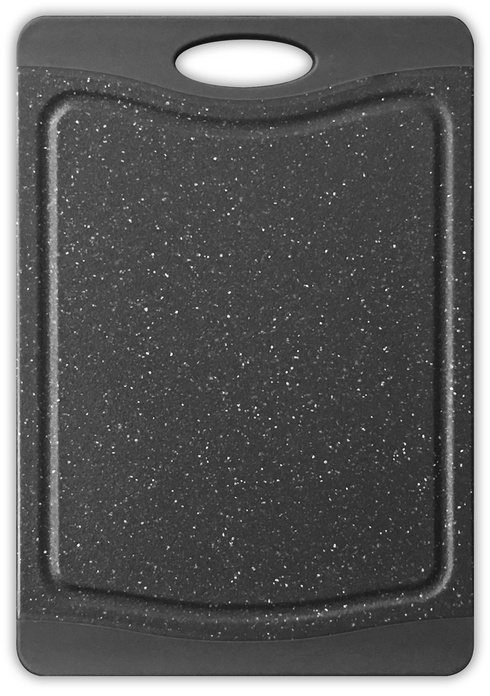 Tarrington House Schneidebrett, Polypropylene/ thermoplastischem Kunststoff, 44.5 x 30.5 x 1.1 cm, rutschfeste Kanten, schwarz