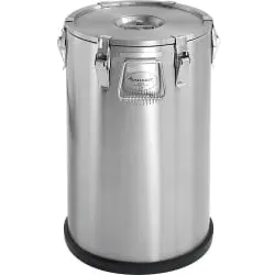 Stalgast Thermobehälter aus rostfreiem Edelstahl, 20 Liter LT0206200 , Nutzhöhe: 355 mm, Ø 360 mm