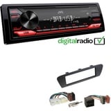 JVC 1-DIN Digital Autoradio DAB+ für Renault Scenic Grand Scenic dunkelbraun