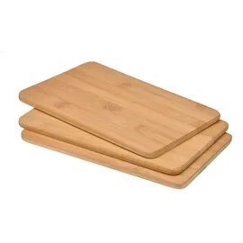 Gravidus 3er Set Bambusbrettchen Frühstücksbretter Schneidebrett