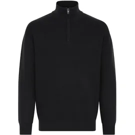 !Solid Troyer SDFinnet", Herren, Gr. XXL, schwarz (true schwarz), Obermaterial: 70% Baumwolle CO recyc.. 30% Polyester Pol. recyc.., Pullover Troyer