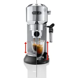 DeLonghi De'Longhi Dedica EC685.M Siebträger Kaffeemaschine, metal