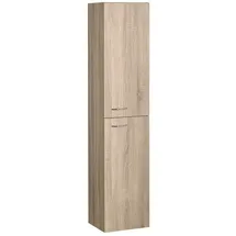 a&n&a aQualine Keramia Fresh Zoja Hochschrank 30 x 140 x 20 cm Platineiche Holz, MDF